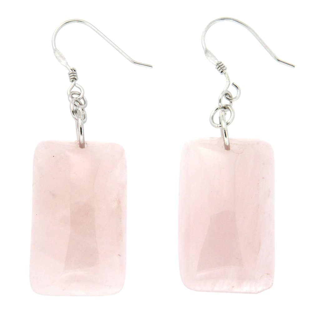 Pearlz Ocean Rose Quartz EarRings