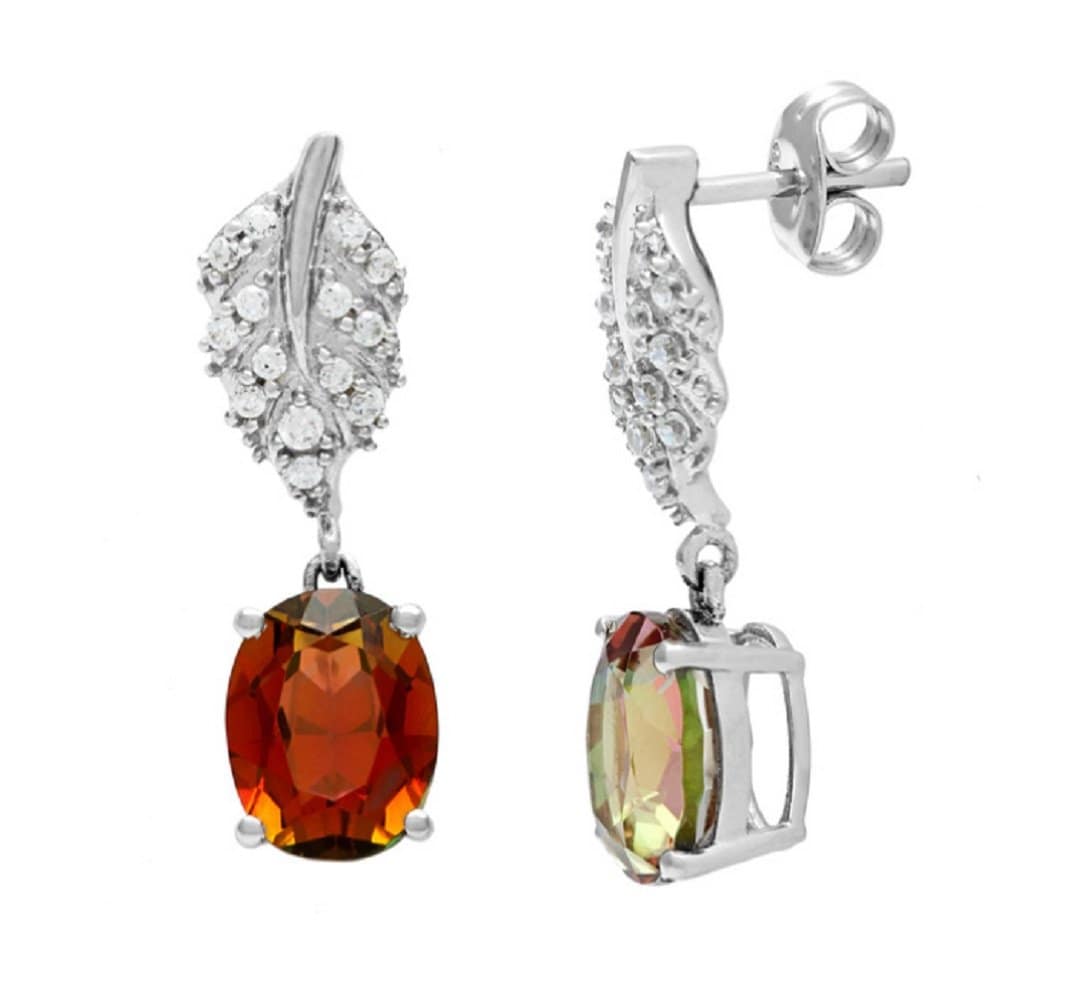 GGL Sterling Silver Mango Magic Topaz EarRings