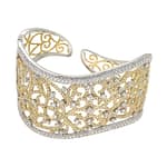 D'sire Gold and Diamond Bangle