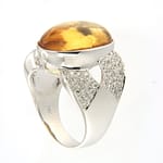 D'SIRE 18K White Gold Diamond Ring (Ready on Order)