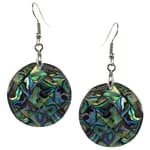 Pearlz Ocean Sterling Silver Abalone Shell EarRings