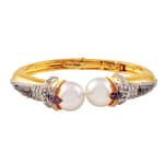 D'sire Gold and Diamond Bangle