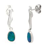 GGL Sterling Silver Boulder Opal EarRings