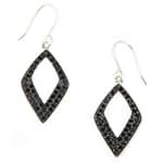 GGL Sterling Silver Black Spinel EarRings