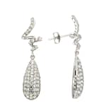 GGL Sterling Silver White Zircon EarRings
