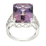 GGL Sterling Silver Bi-color Ametrine Ring
