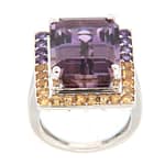 GGL Sterling Silver Bi-color Ametrine Ring