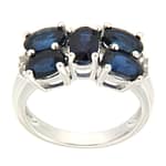 GGL Sterling Silver Blue Kyanite Ring