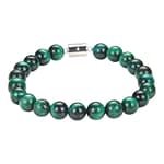 Pearlz Ocean Natural Healing Gemstone Bracelet – Handmade 8mm 8 Inch 925 Sterling Silver for Women and Girls