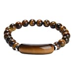Pearlz Ocean Natural Healing Gemstone Round 8mm Crystal Bead 8 Inch Long Handmade Bracelet 925 Sterling Silver for Women Girls