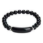Pearlz Ocean Natural Healing Gemstone Round 8mm Crystal Bead 8 Inch Long Handmade Bracelet 925 Sterling Silver for Women Girls