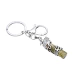 Pearlz Ocean Unakite Crystal Keychain Peacock Charm – Unique Gift for Men and Women
