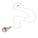 Pearlz Ocean Natural Healing Gemstone Crystal 18 Inch Long Handmade 925 Sterling Silver Pendant Necklace for Women Girls