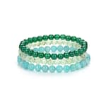 Pearlz Ocean Natural Healing Gemstone Round 6mm Crystal Bead 8 Inch Long Handmade Bracelet for Women Girls