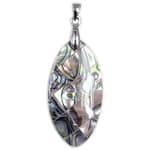 Pearlz Ocean Cultured Abalone Shell Pearl Oval Pendant for Women Drop Shape Charms for DIY Necklace Jewelry Making (1 Pcs)