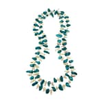 Pearlz Ocean Sea Blue White Freshwater Cultured Pearl 48 Inches Knotted Endless Strand Necklace