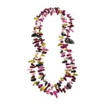 Pearlz Ocean Pink Yellow Maroon Cultured Freshwater Pearl 46 Inches Endless Strand Necklace