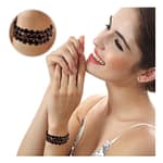 Pearlz Ocean Multi-color Eye Triple Strand Journey Bracelet