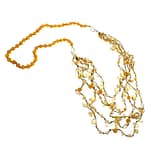 Pearlz Ocean Fashion Citrine Beaded Necklace