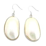 Pearlz Ocean White Shell Dangle Fashion Earrings Jewelry for Women