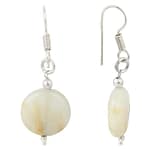 Pearlz Ocean Peach Moon Stone Gemstone Beads Trendy Dangling Fashion Earrings Jewelry for Women