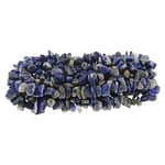 Pearlz Ocean Natural Blue Lapis Lazuli Chips Gemstone Beaded Fashion Jewelry Women Stretch Bracelet.
