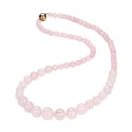 Pearlz Ocean Handmade Natural Healing Gemstone Round Beads 6-12mm 20 Inch Long Graduation Beaded Necklace for Women Girls
