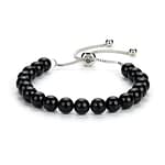 Pearlz Ocean Natural Healing Gemstone Round 8mm Crystal Bead 8 Inch Long Handmade Bracelet 925 Sterling Silver for Women Girls