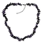 Pearlz Ocean Lavender Amethyst Necklace – 20" Knotted Chips – Ladies Gemstone Necklace in 925 Sterling Silver – Elegant Gift & Statement Look