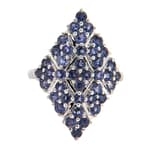Pearlz Ocean Ladies Natural Iolite Round Cut Ring – 925 Sterling Silver – Elegant Lavender Fashion Accessory – Hypoallergenic Jewelry for Women