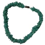 Pearlz Ocean Blue Apatite Necklace for Women – 4-Row Twisted Chunky Natural Gemstone Jewelry in 925 Sterling Silver, Boosts Self-Confidence & Self-Acceptance