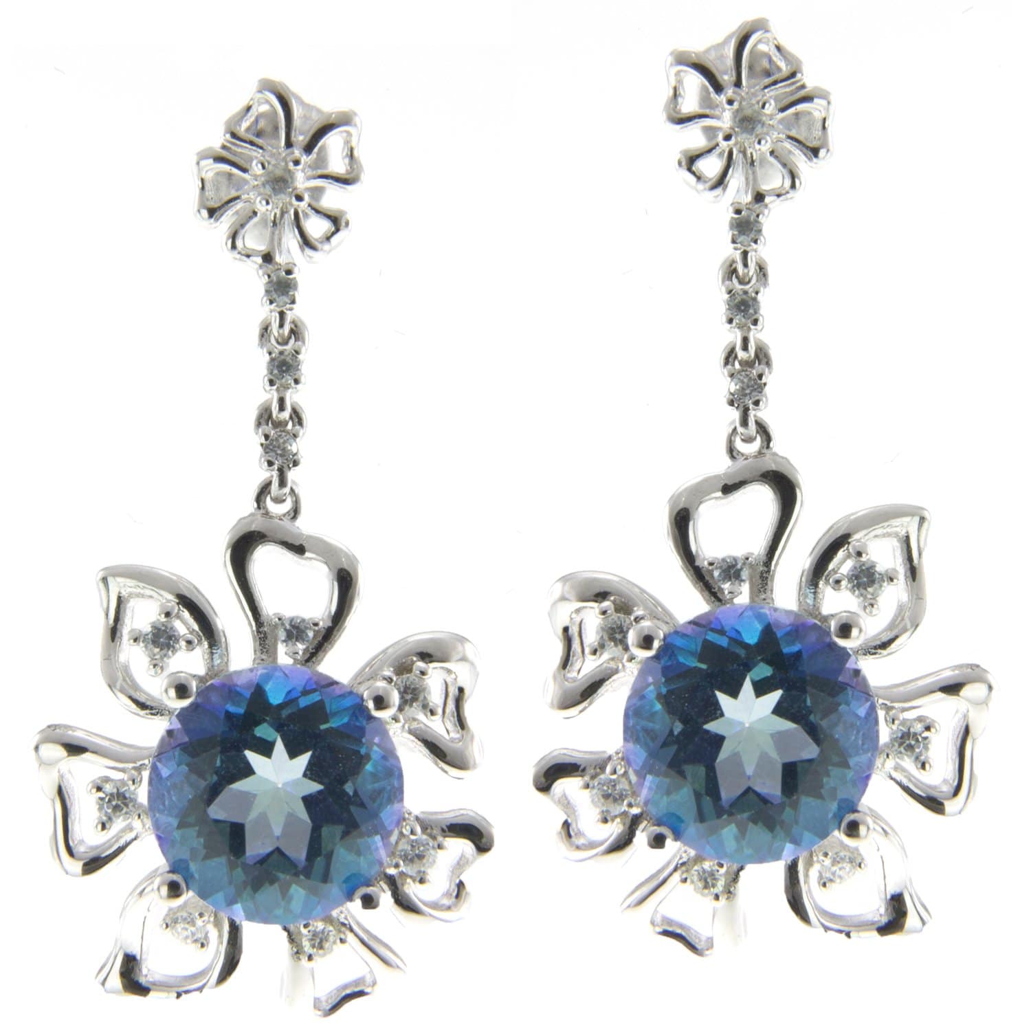 GGL Sterling Silver Neptune Topaz EarRings