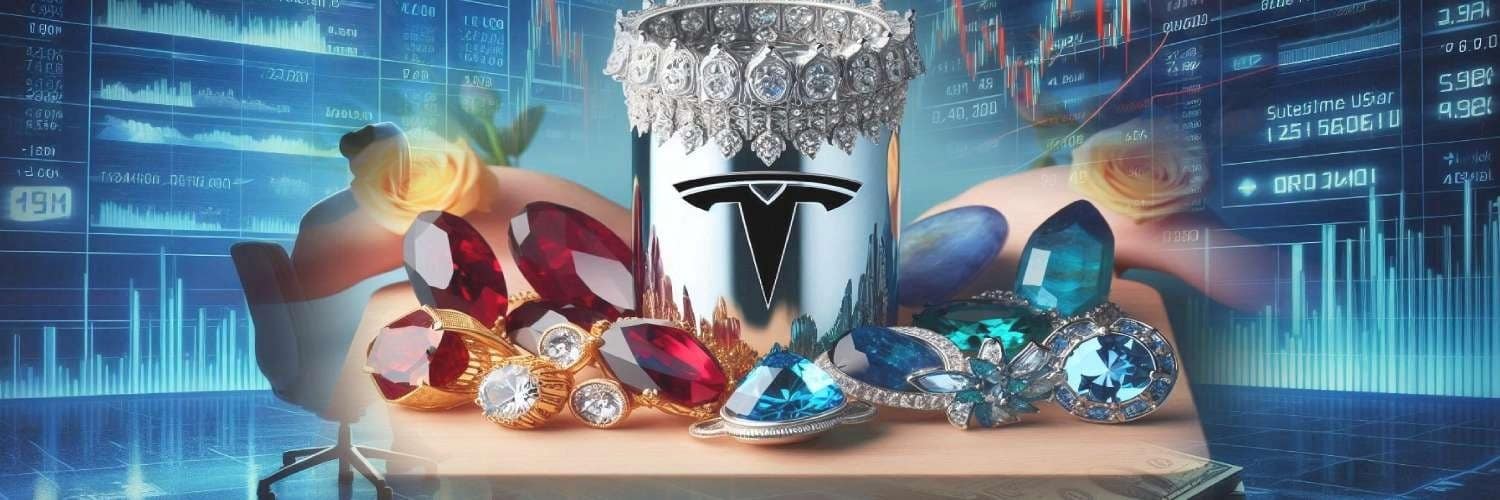 The ultimate power move: pairing Tesla stock with luxury gemstone jewelry. Elevate your style and investments. Shop at Dsireshop.