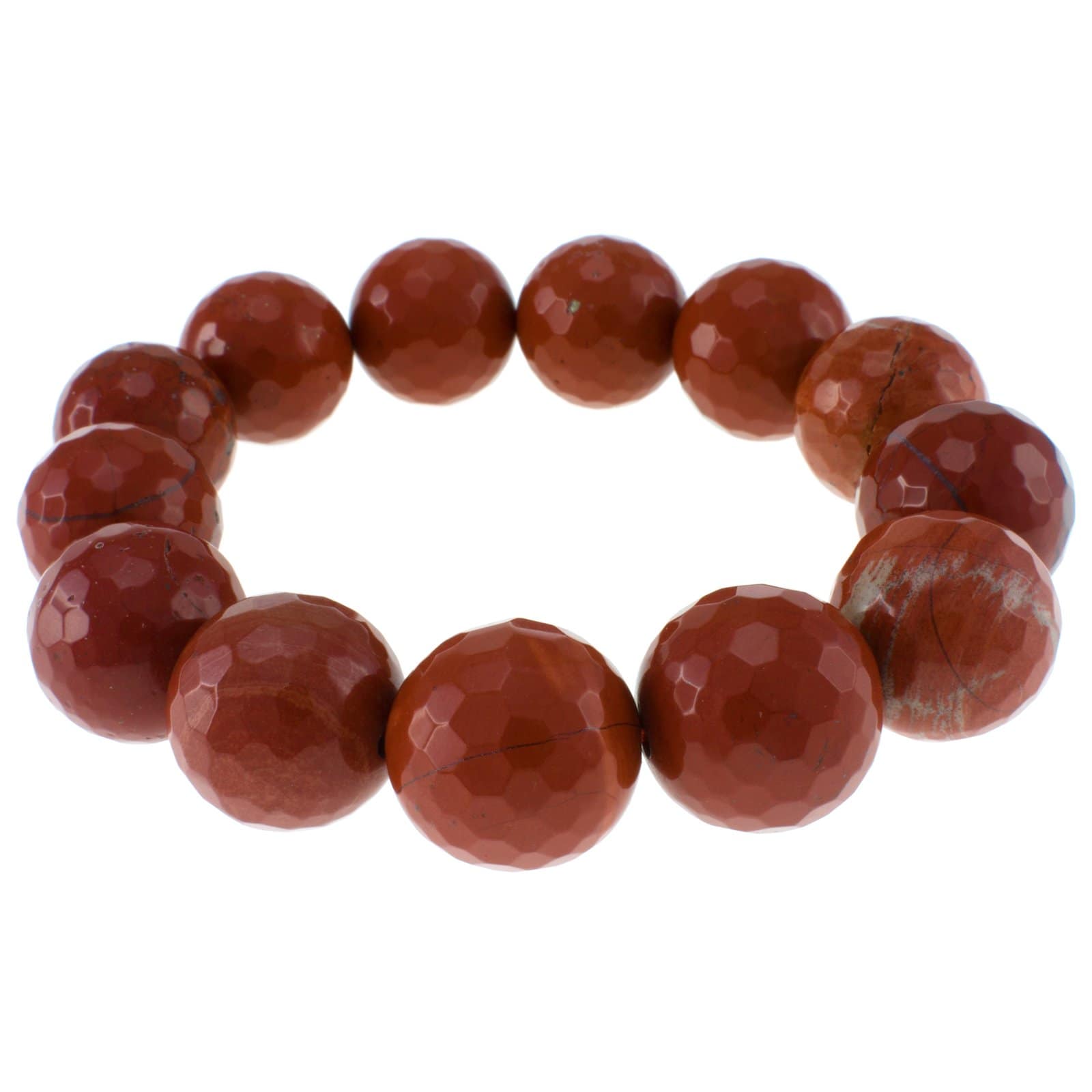 Pearlz Ocean Red Jasper Stretch Bracelet