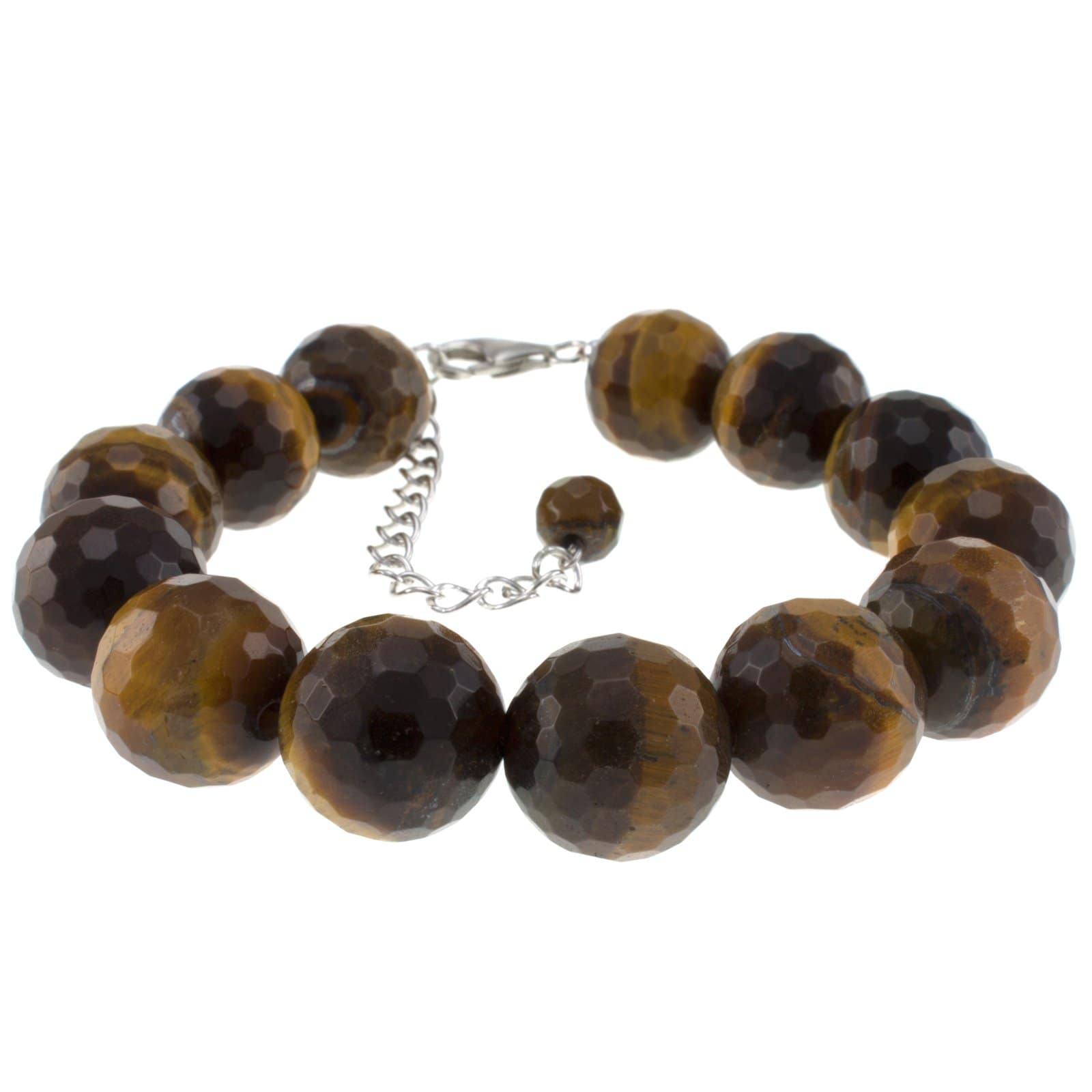 Pearlz Ocean Yellow Tigers Eye Faceted Bracelet