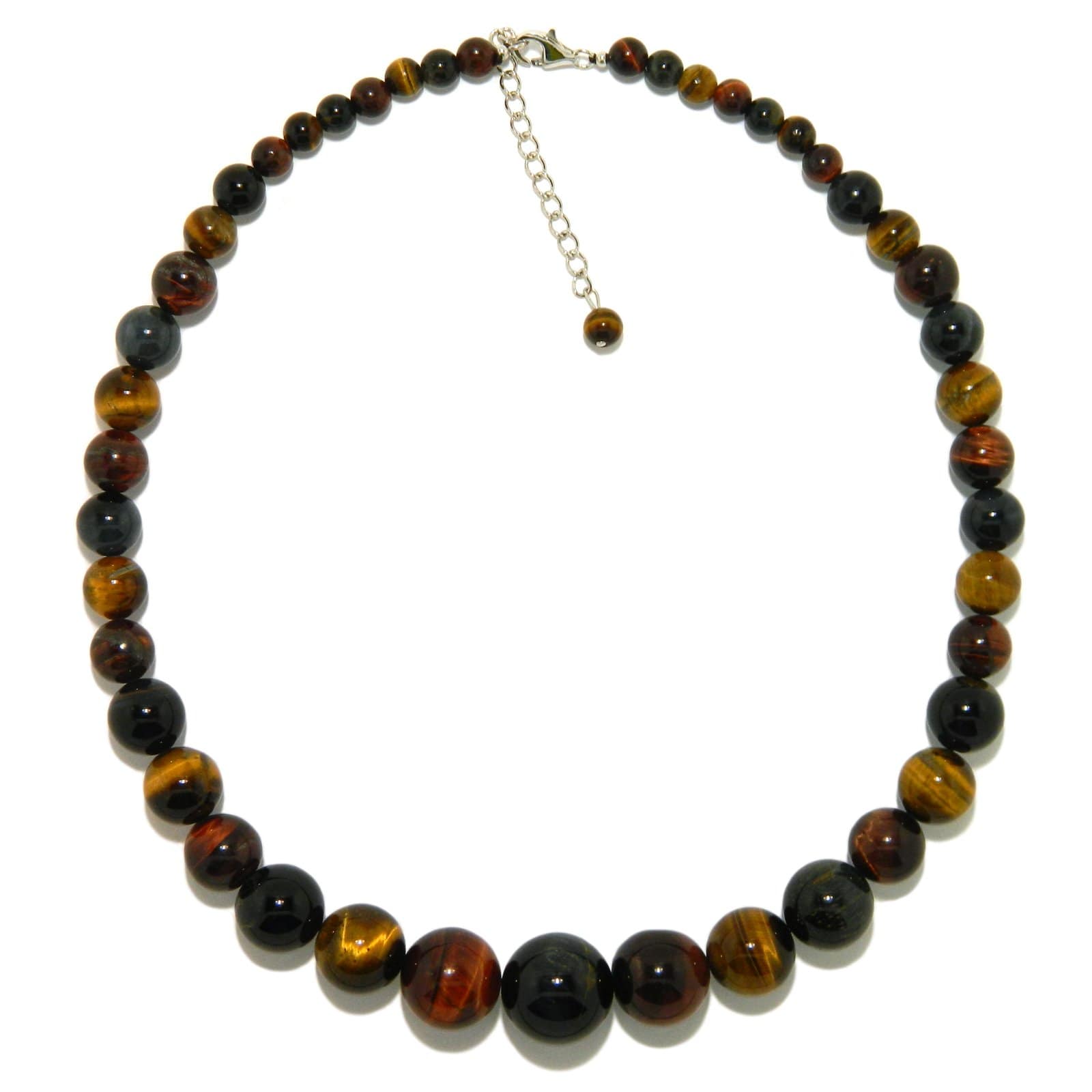Pearlz Ocean Multi-color Tigers Eye Journey Necklace