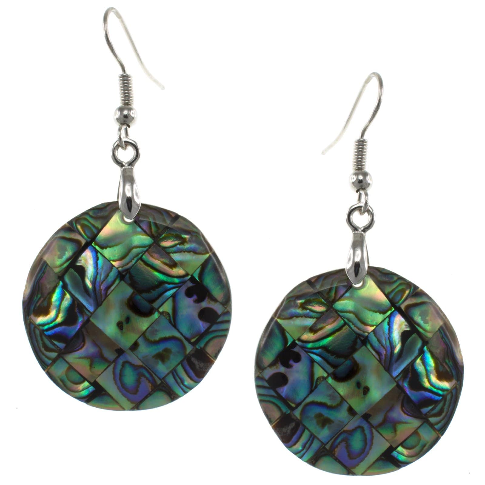 Pearlz Ocean Sterling Silver Abalone Shell EarRings