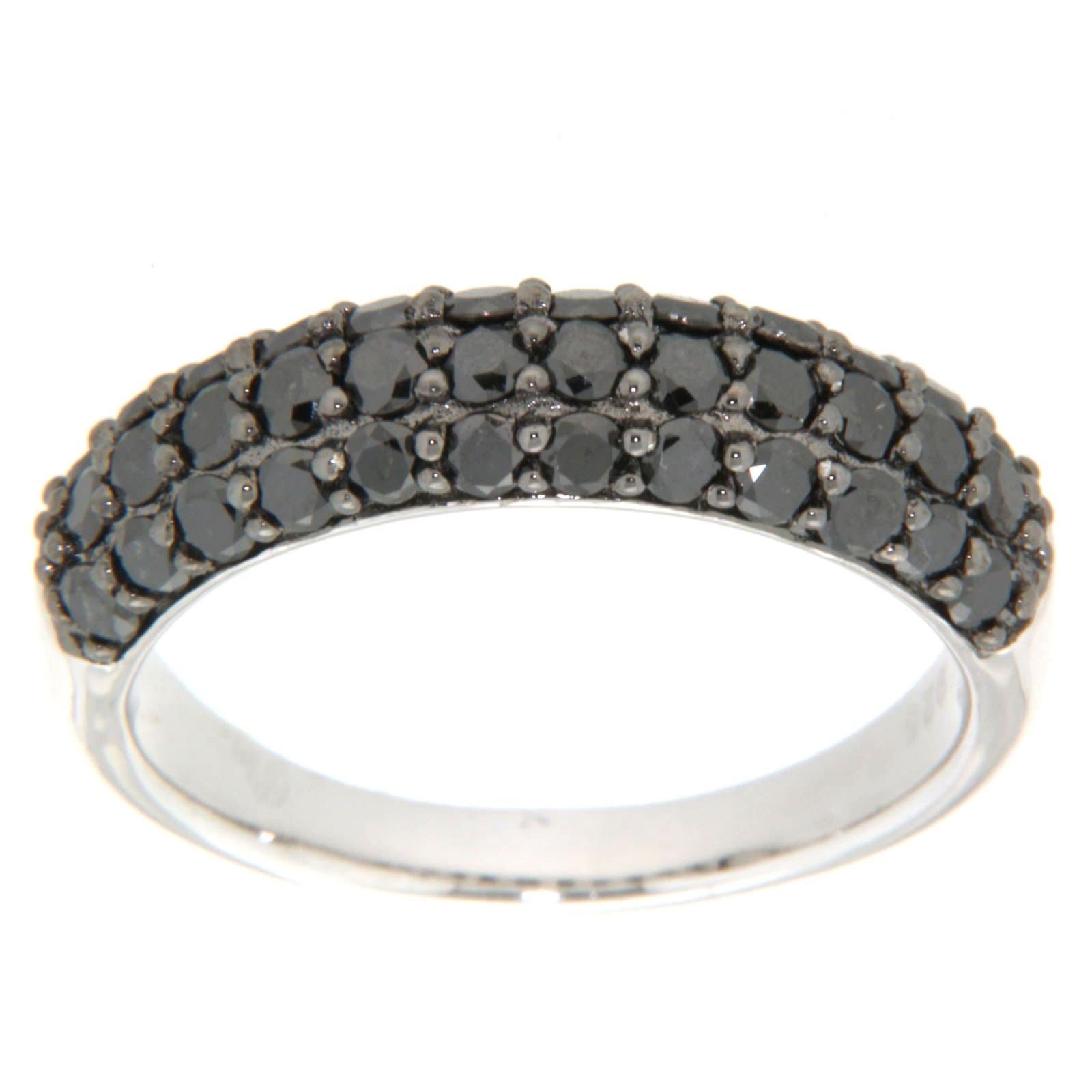 D'sire Sterling Silver Black Diamond Ring