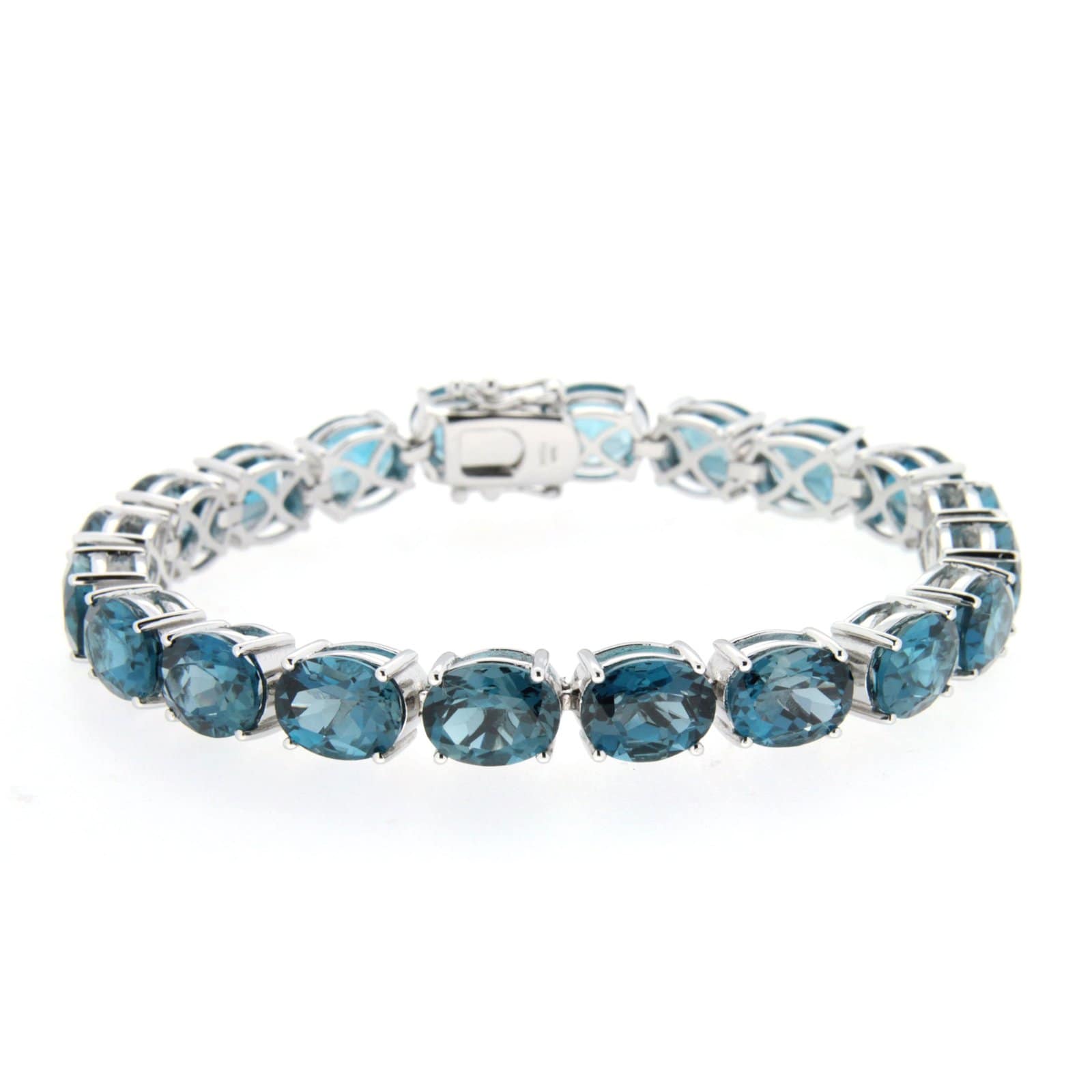 GGL Sterling Silver London Blue Topaz Bracelet