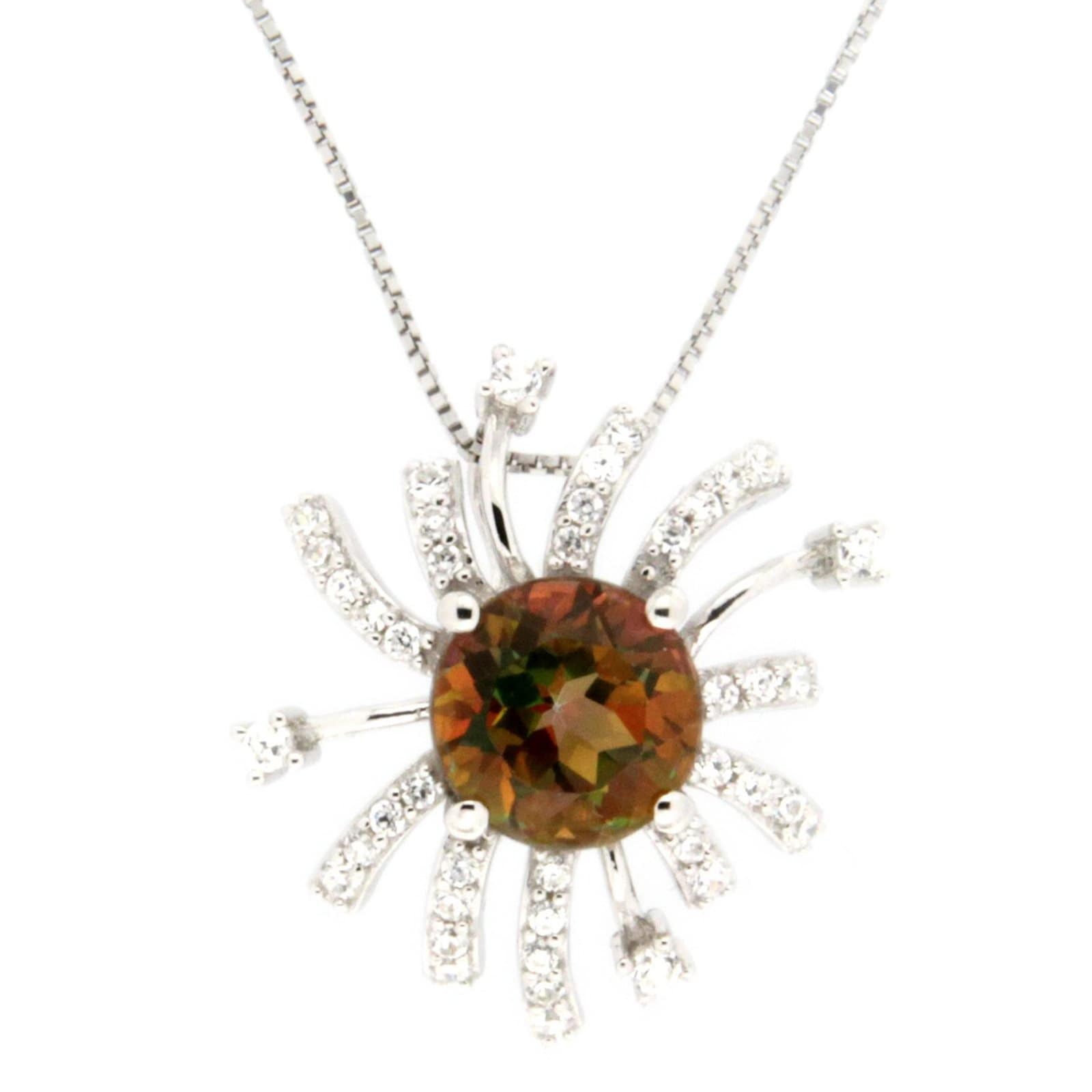 GGL Sterling Silver Mango Magic Topaz Pendant