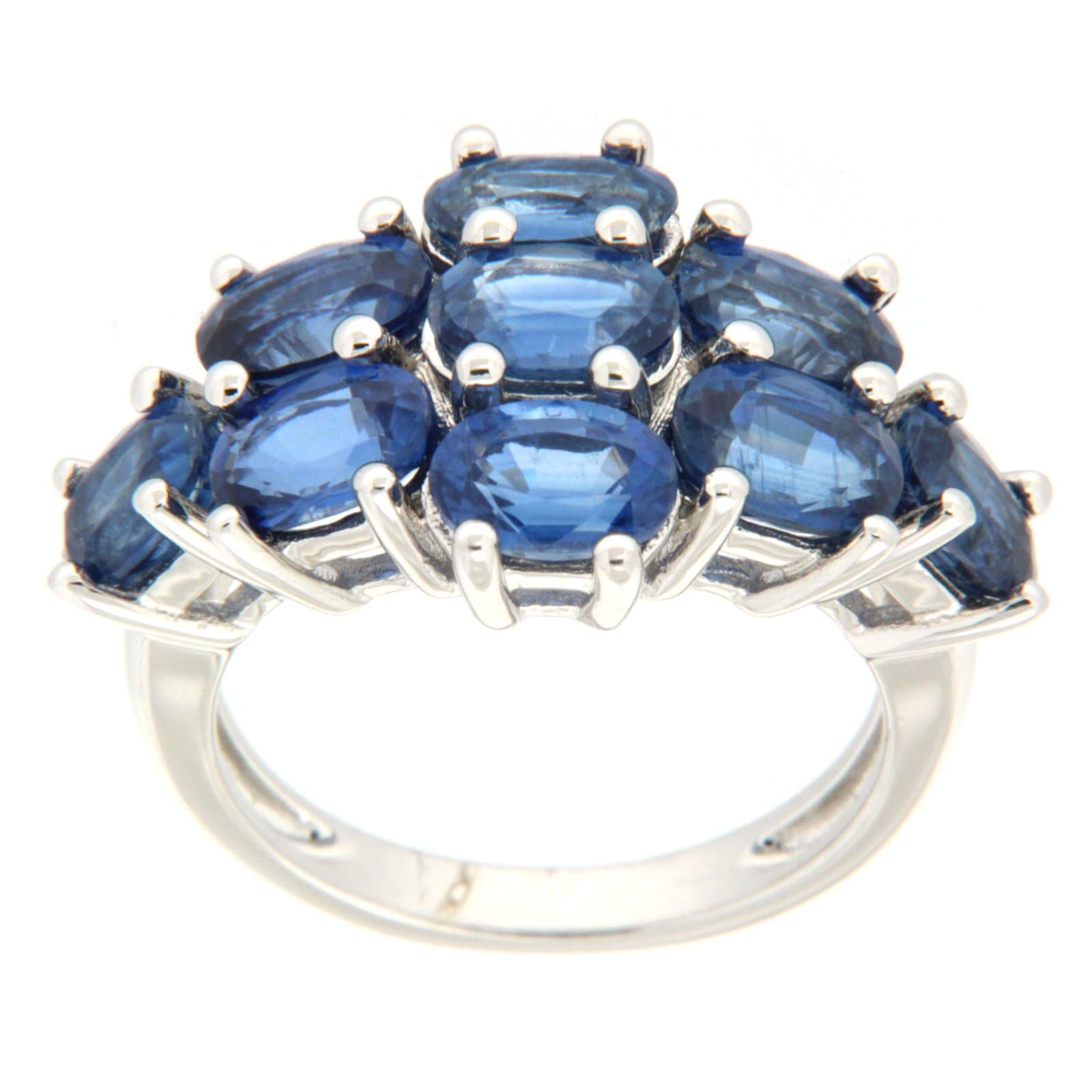 GGL Sterling Silver Blue Kyanite Ring