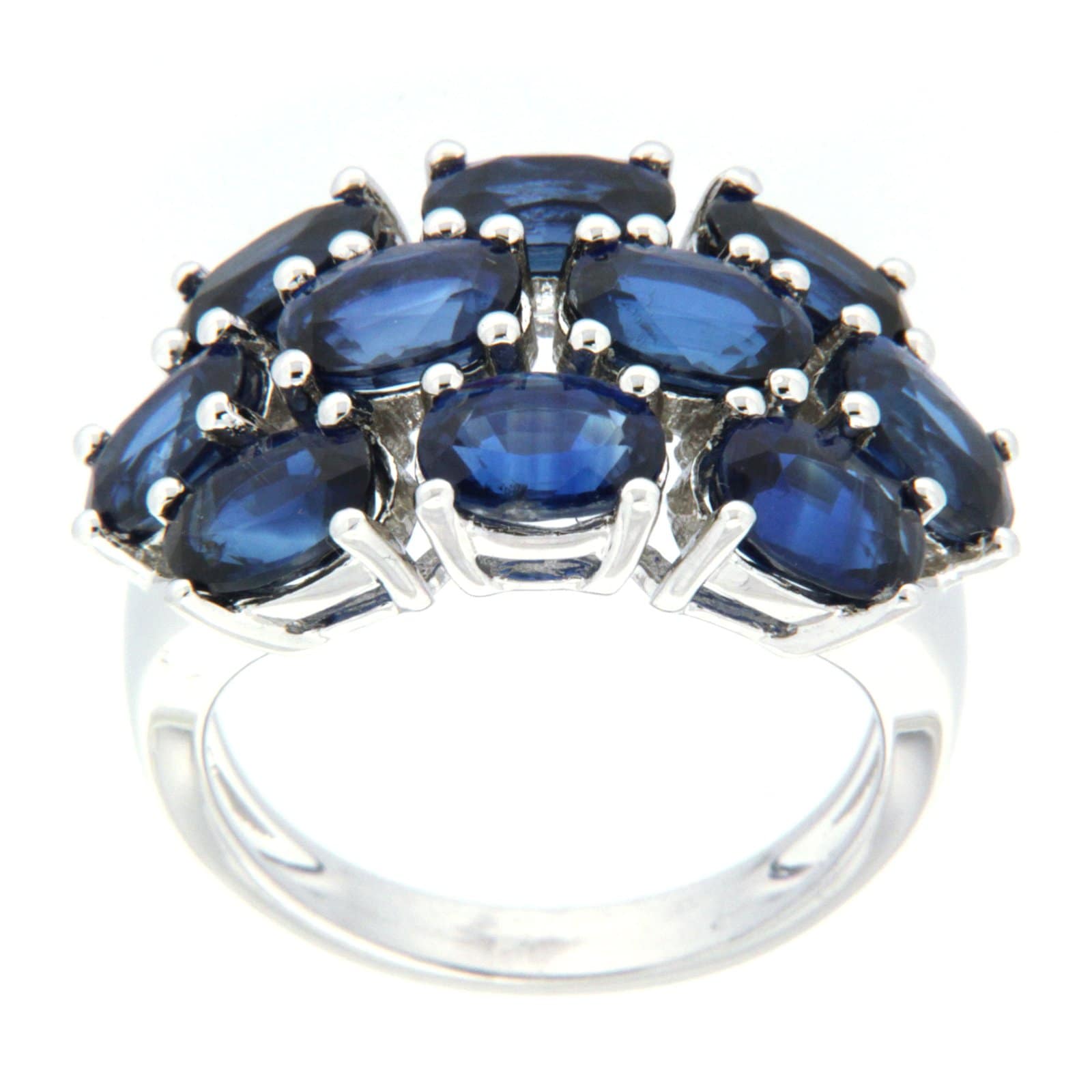 GGL Sterling Silver Blue Kyanite Ring