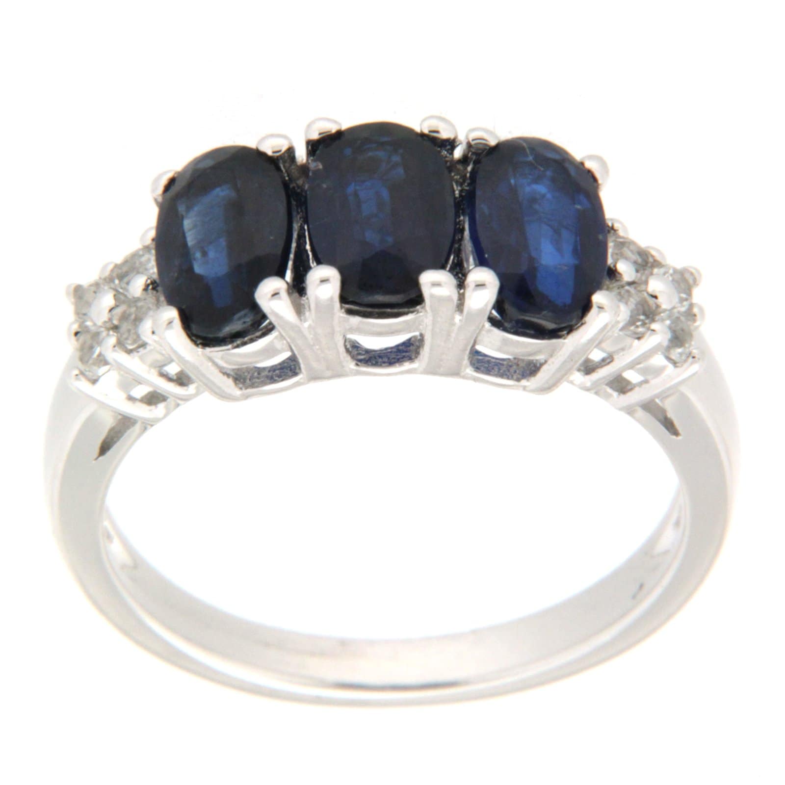 GGL Sterling Silver Blue Kyanite Ring