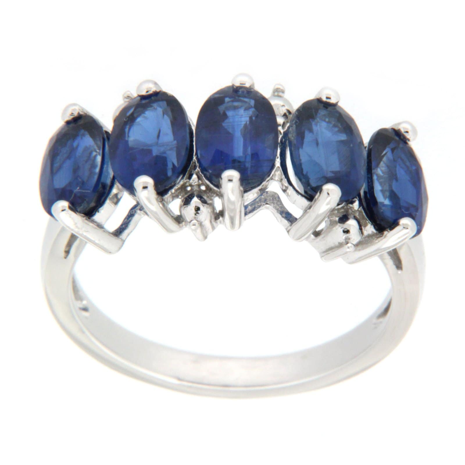 GGL Sterling Silver Blue Kyanite Ring