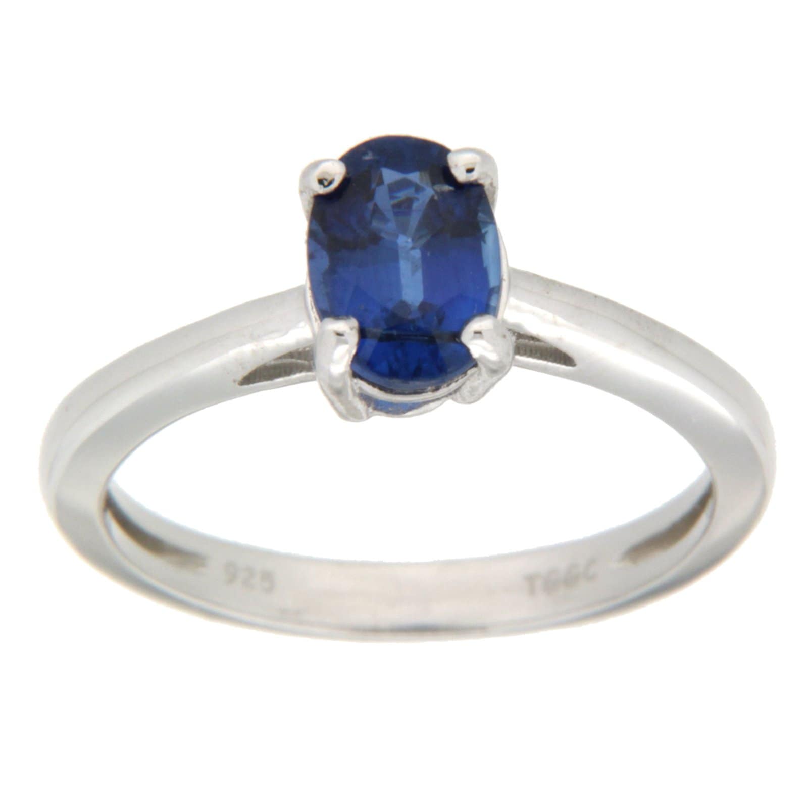 GGL Sterling Silver Blue Kyanite Ring