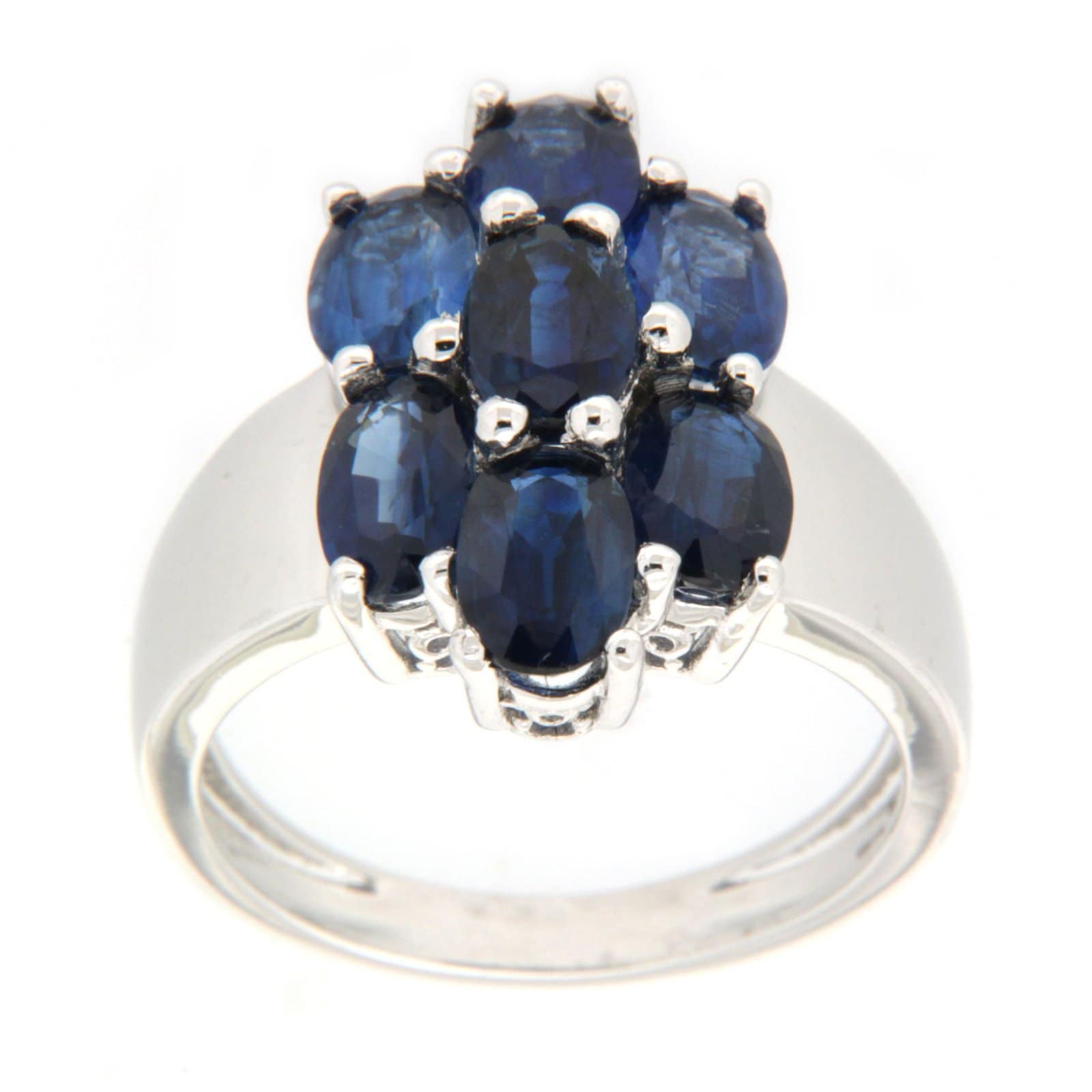 GGL Sterling Silver Blue Kyanite Ring