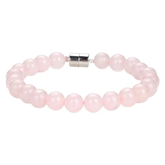 Pearlz Ocean Natural Healing Gemstone Round 8mm Crystal Bead 8 Inch Long Handmade Bracelet 925 Sterling Silver for Women Girls - Image 1