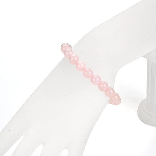 Pearlz Ocean Natural Healing Gemstone Round 8mm Crystal Bead 8 Inch Long Handmade Bracelet 925 Sterling Silver for Women Girls - Image 2