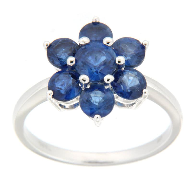 GGL Sterling Silver Blue Kyanite Ring